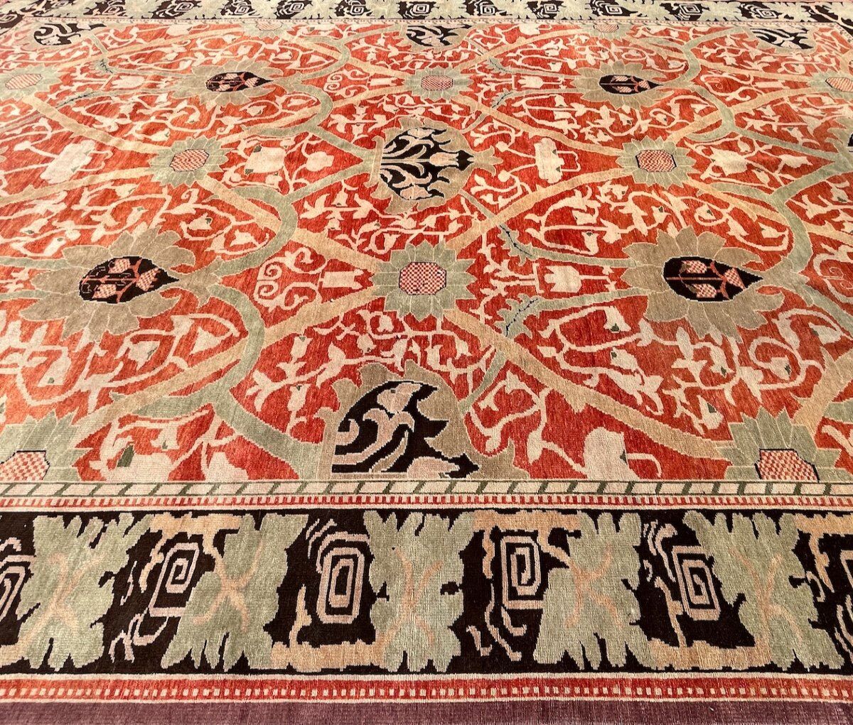 Indian floral carpet after william morris