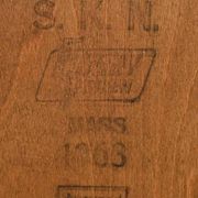 Antique Scandinavian filing cabinet, tambour archive cabinet, high-end, single, Sweden, 1960s