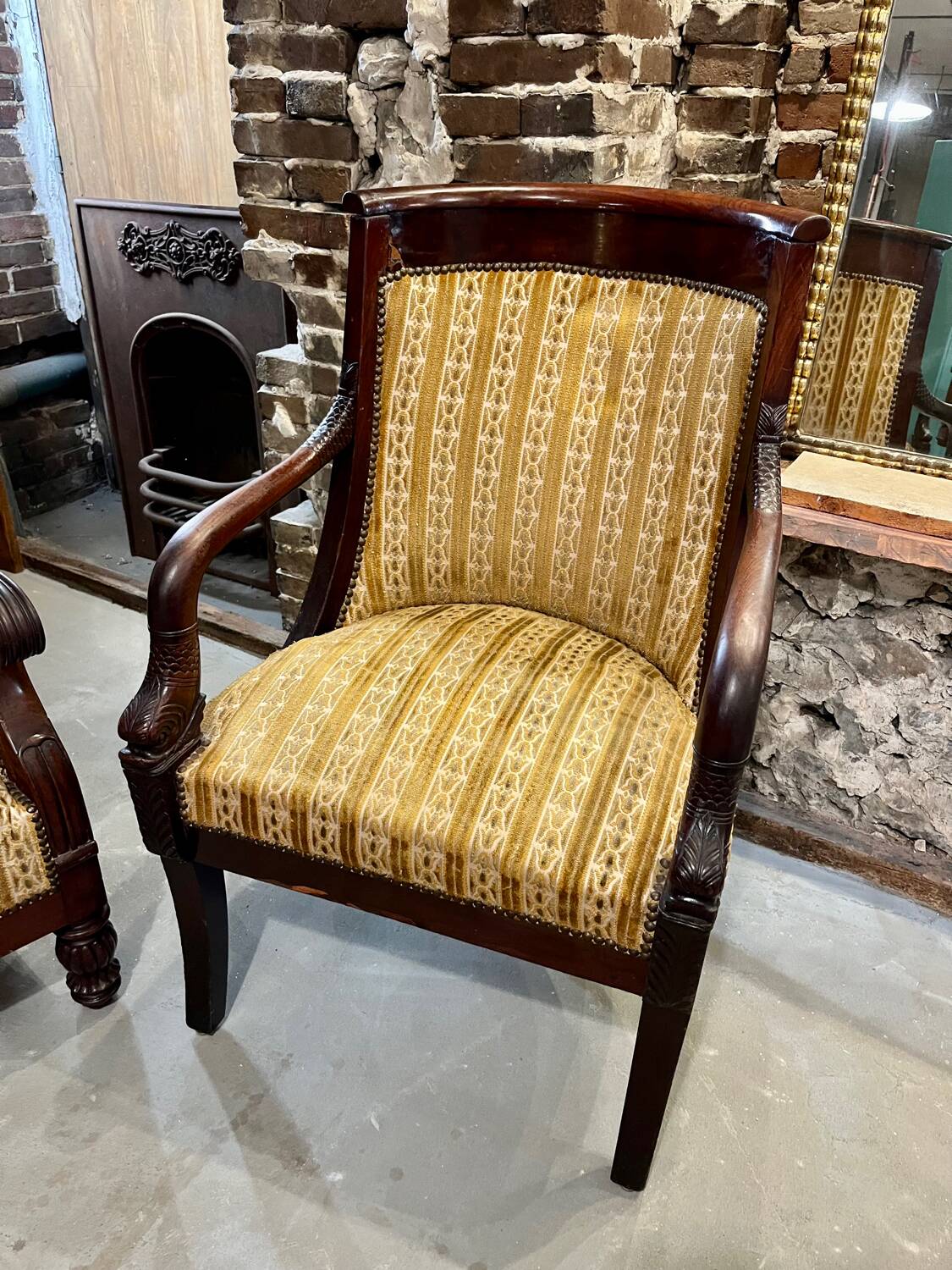 Napoleon III armchair and sofa set