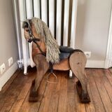 Old horse made of carousel wood