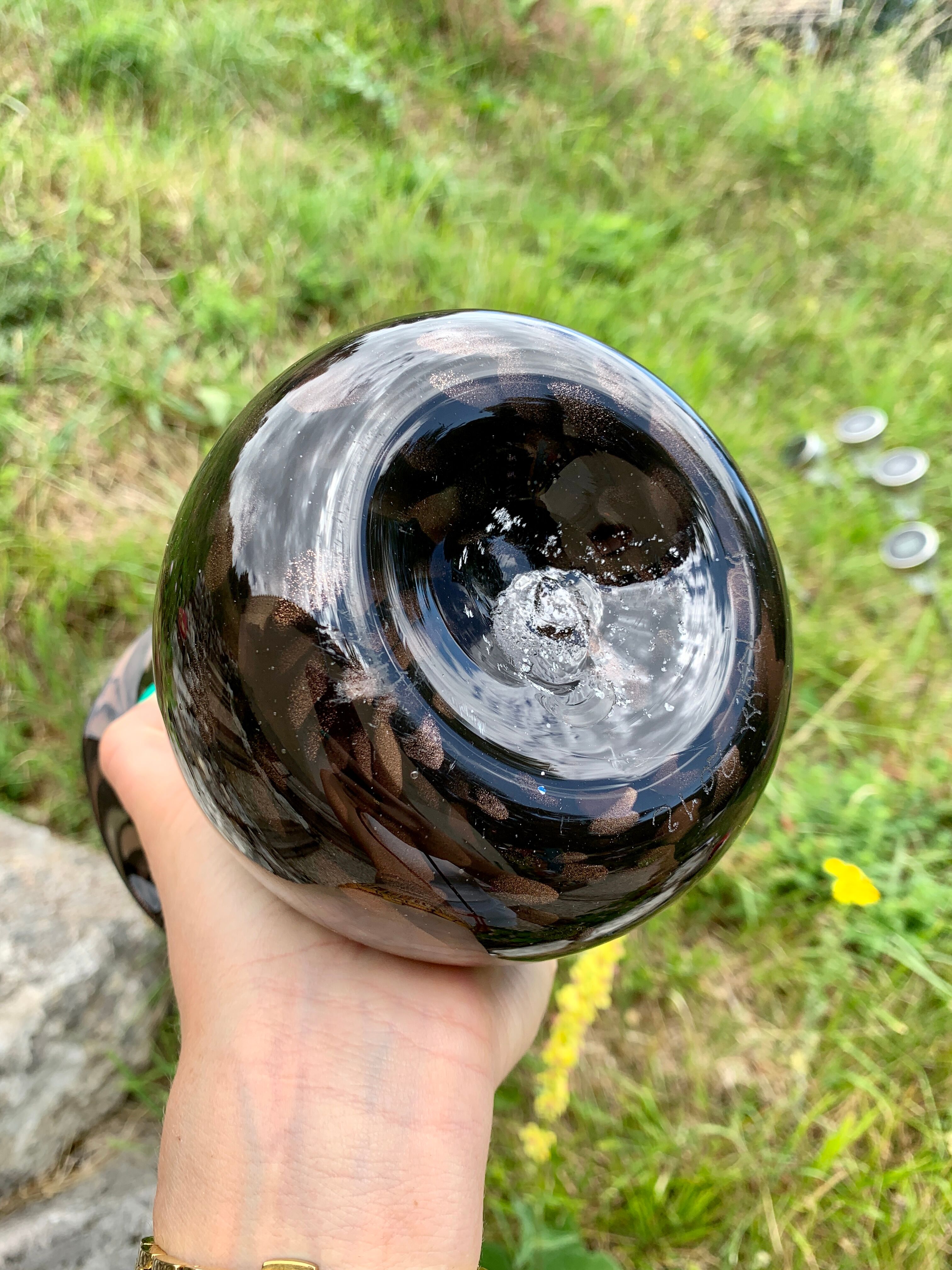 Blown glass vase