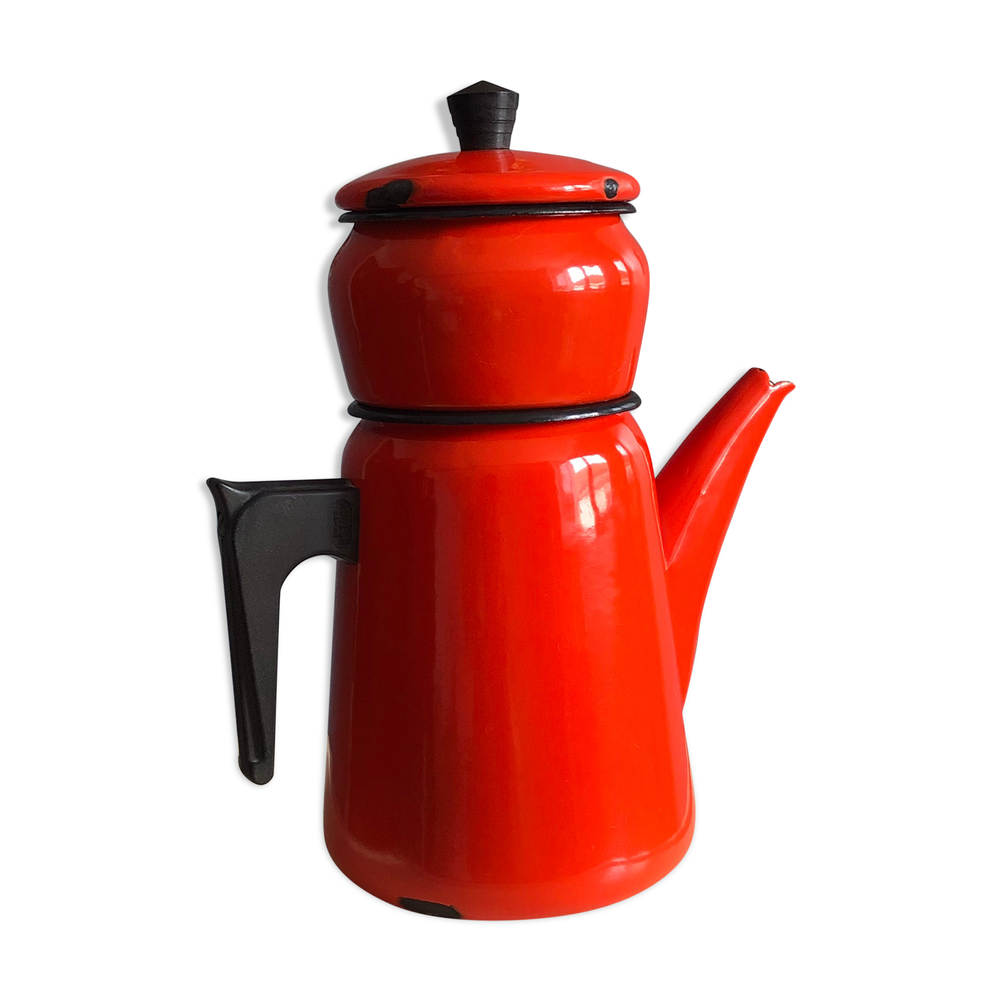 Aubecq enamelled coffee maker