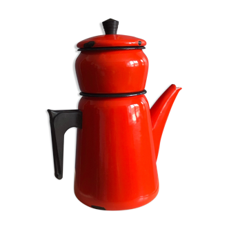 Aubecq enamelled coffee maker