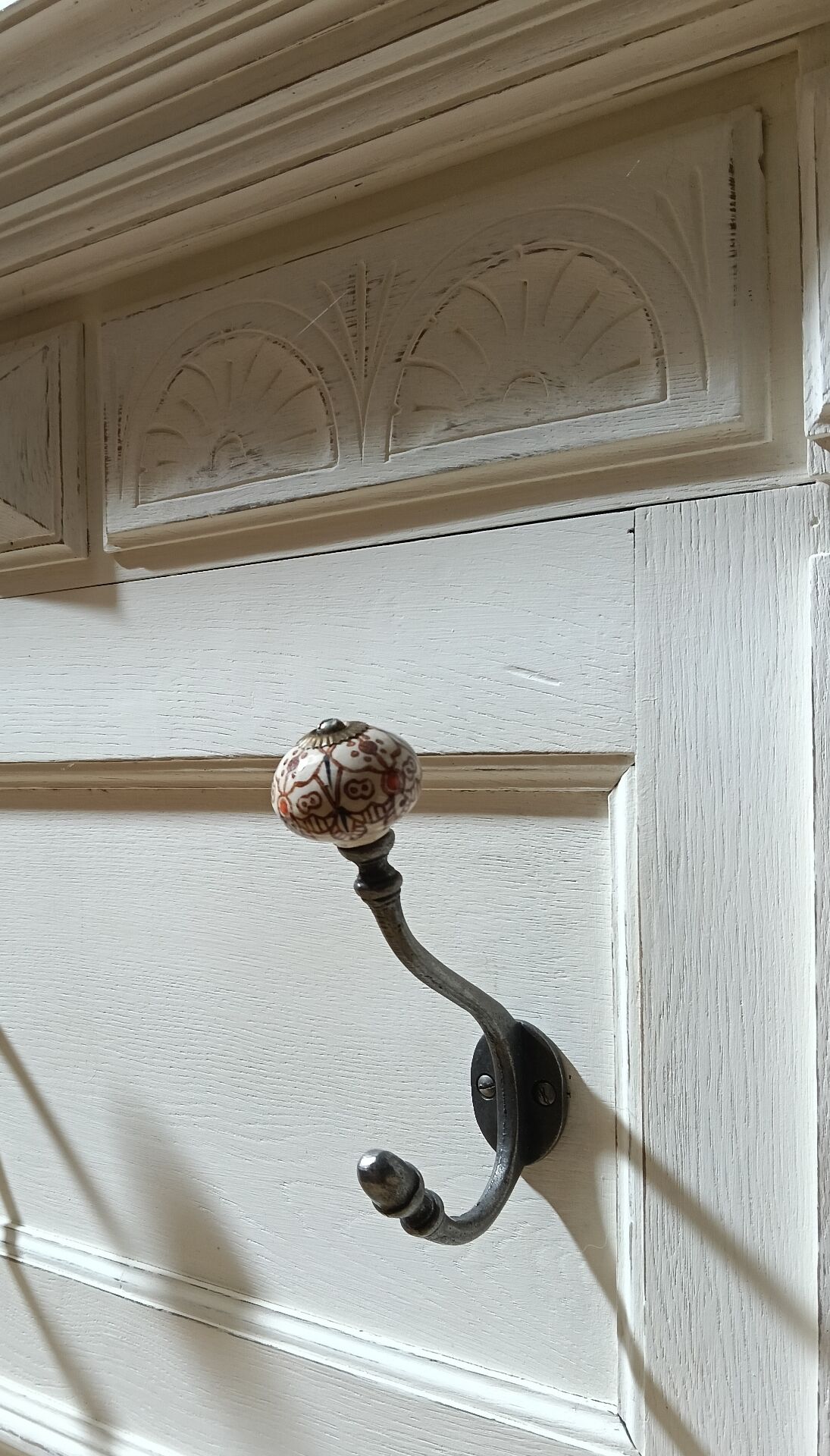 Vintage wall coat rack