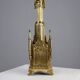 Neo‑Gothic Copper Church Candleholder Stamped “LL A Paris”, France ca. 1880