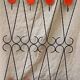 Coat hook, wrought iron and ceramic coat rack