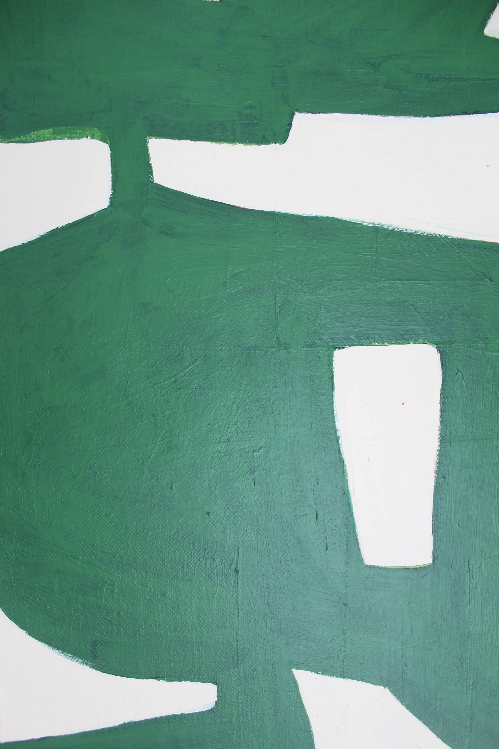 Abstract minimalist Organic green by Bodasca