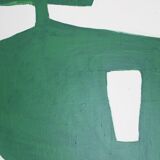 Abstract minimalist Organic green by Bodasca