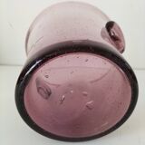 Biot style purple blown glass champagne bucket
