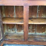 Rustic vintage fir stockings buffet