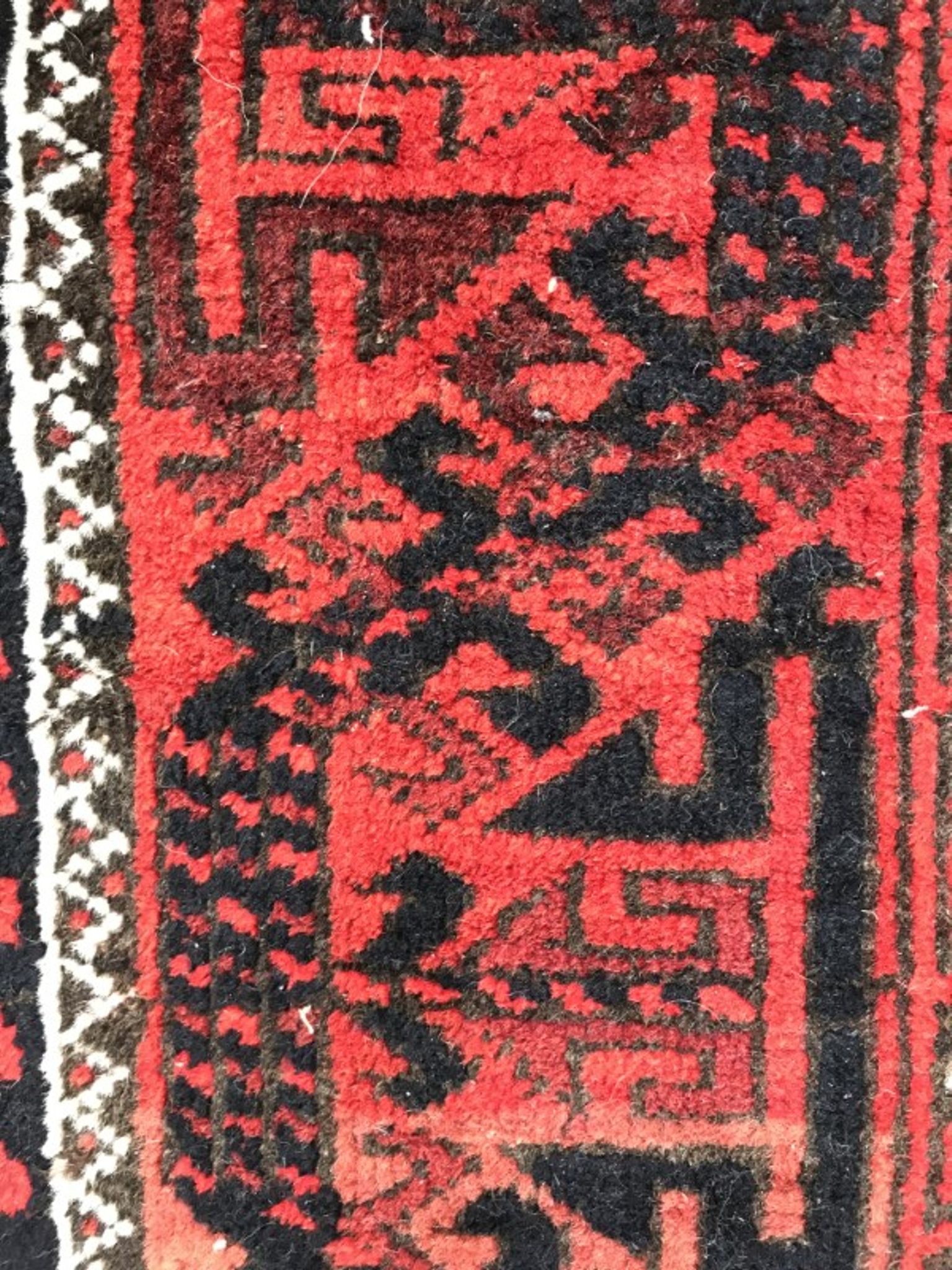 Carpet former Turkmen Belutch done Afghan hand 94 X 184 CM
