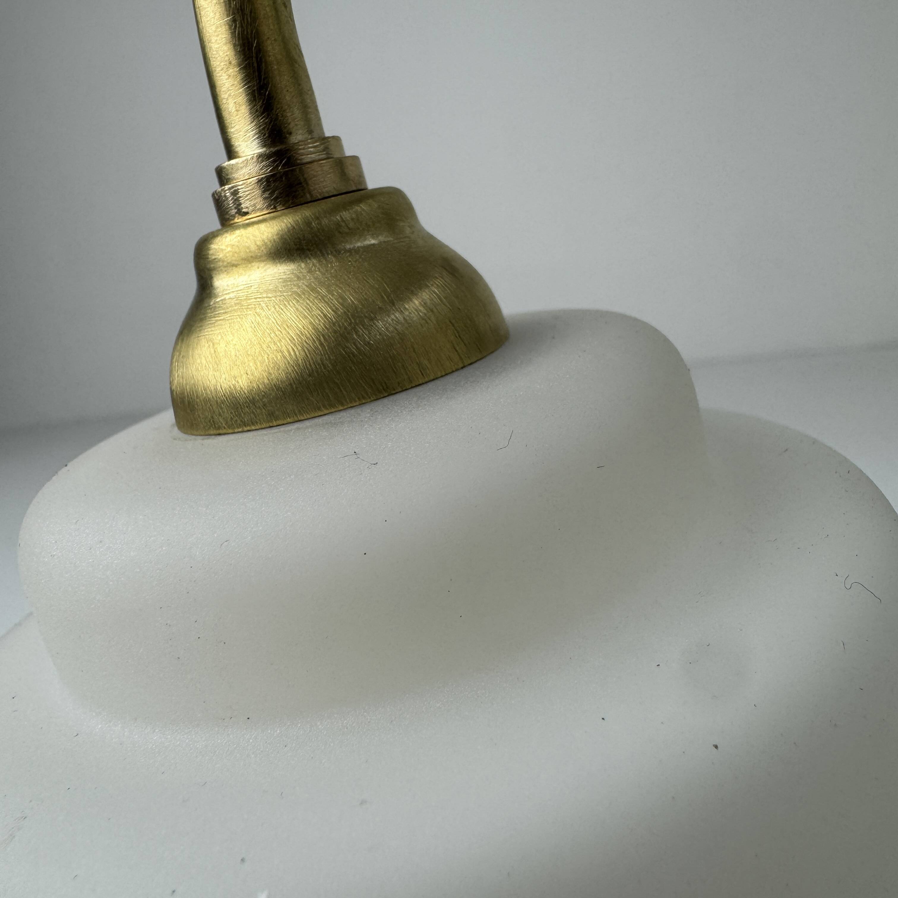 PAIR OF VINTAGE 1950S OPALINE WALL LIGHTS
