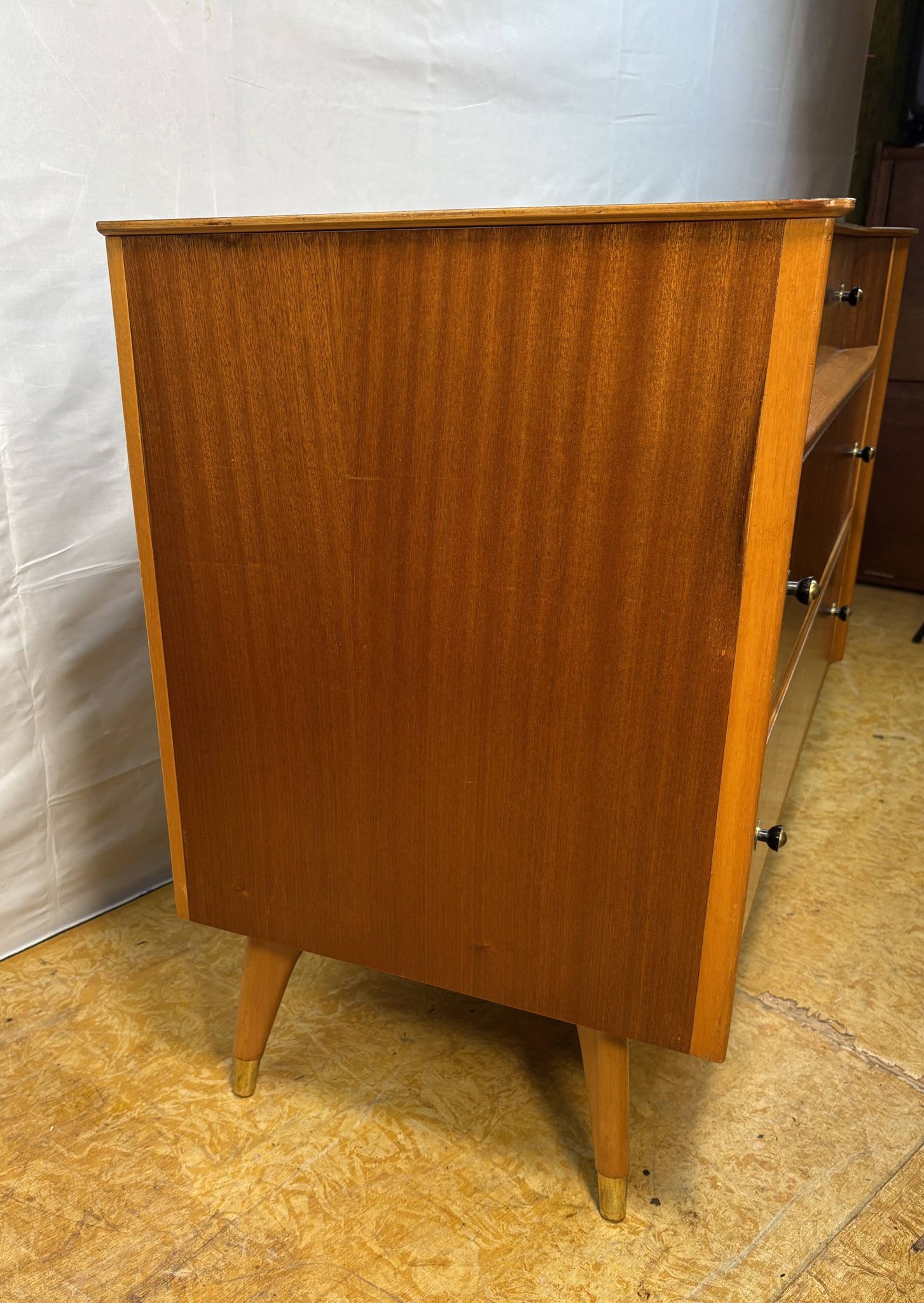 Mid Century Retro Teak Chest of Drawers by Austinsuite Circa 1960  A stunni