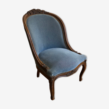 Louis XV style blue armchair