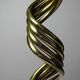 Twisted brass candlestick "Barley Twist" Mid-Century modern, 1950-1970
