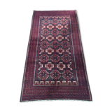 Ancient Beloutch carpet pure hand knotted wool - 197x104cm