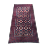 Ancient Beloutch carpet pure hand knotted wool - 197x104cm