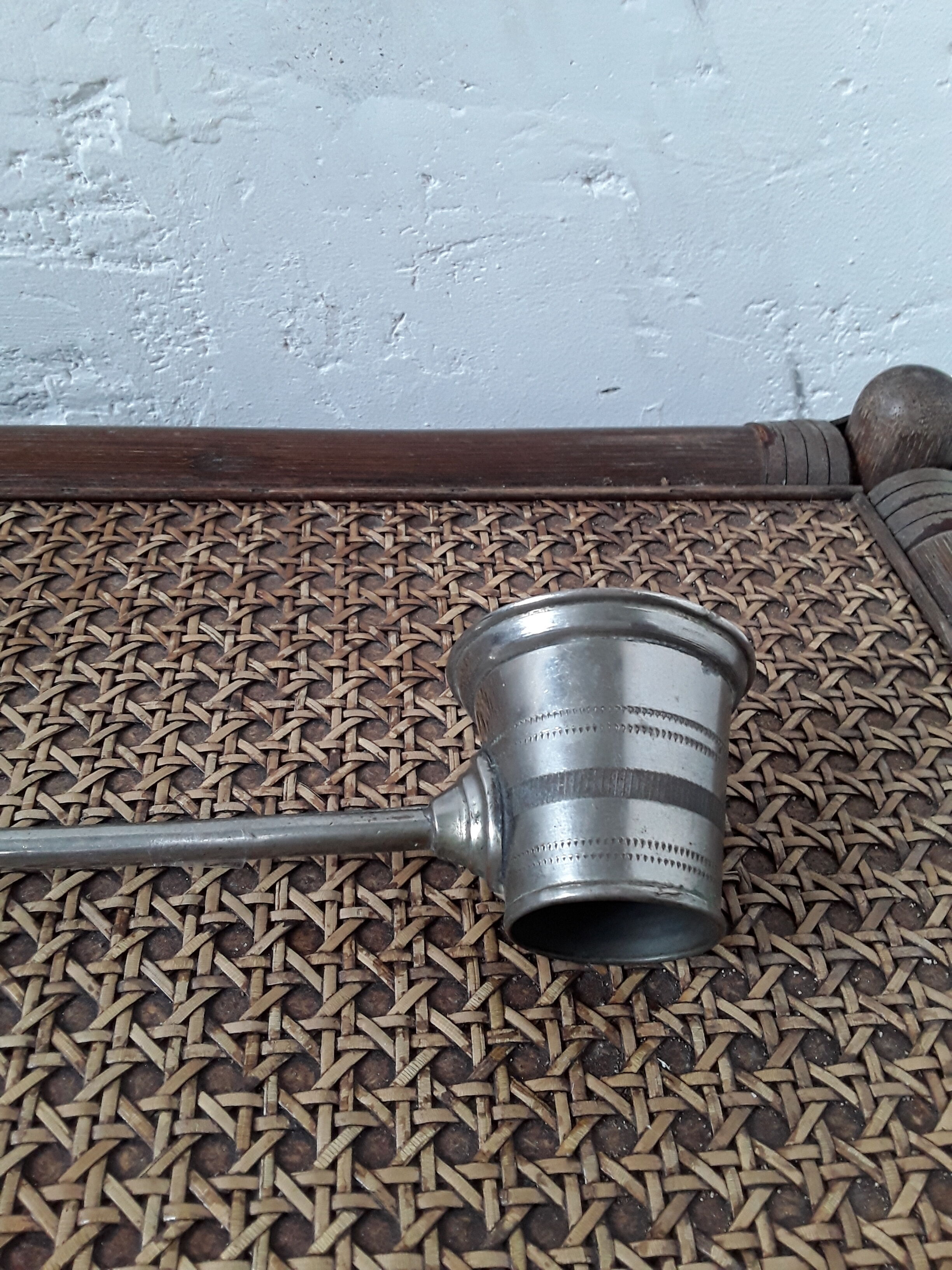 Old bronze and antique candlestick