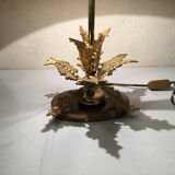 Vintage lamp bronze leaf decoration design
