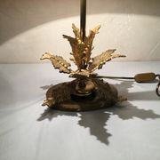 Vintage lamp bronze leaf decoration design