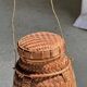 Traditional Balinese large basket with cords H70 D26