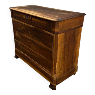 Louis Philippe chest of drawers, airbrushed and oiled