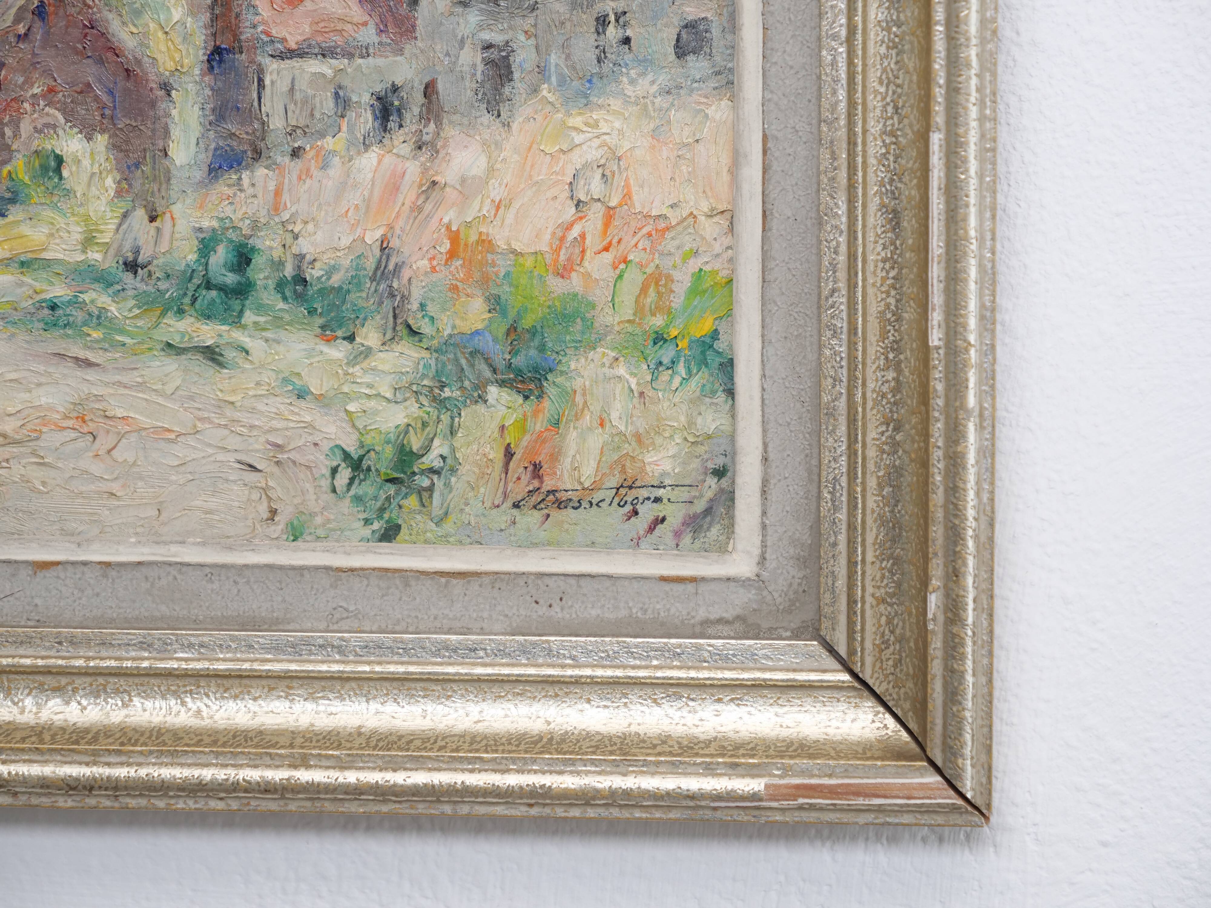 Oil on panel by Lucien Dasselborne