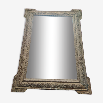 Miroir ancien doré, 100x80 cm