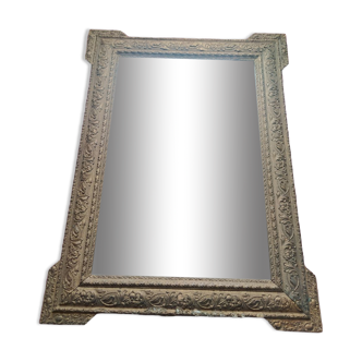 Miroir ancien doré, 100x80 cm