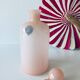 Powder pink opaline flask