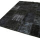 Tapis anatolien contemporain tissé à la main 165 cm x 243 cm tapis patchwork noir