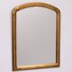 Deknudt Art Deco style Gold Wall Mirror Belgium 1970s