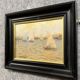 Molina Ferrer: oil painting on panel depicting a seascape with sailing boats