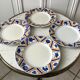 Set of 4 flat plates Moulin des Loups and Orchies model Canada