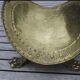 Old brass log holder