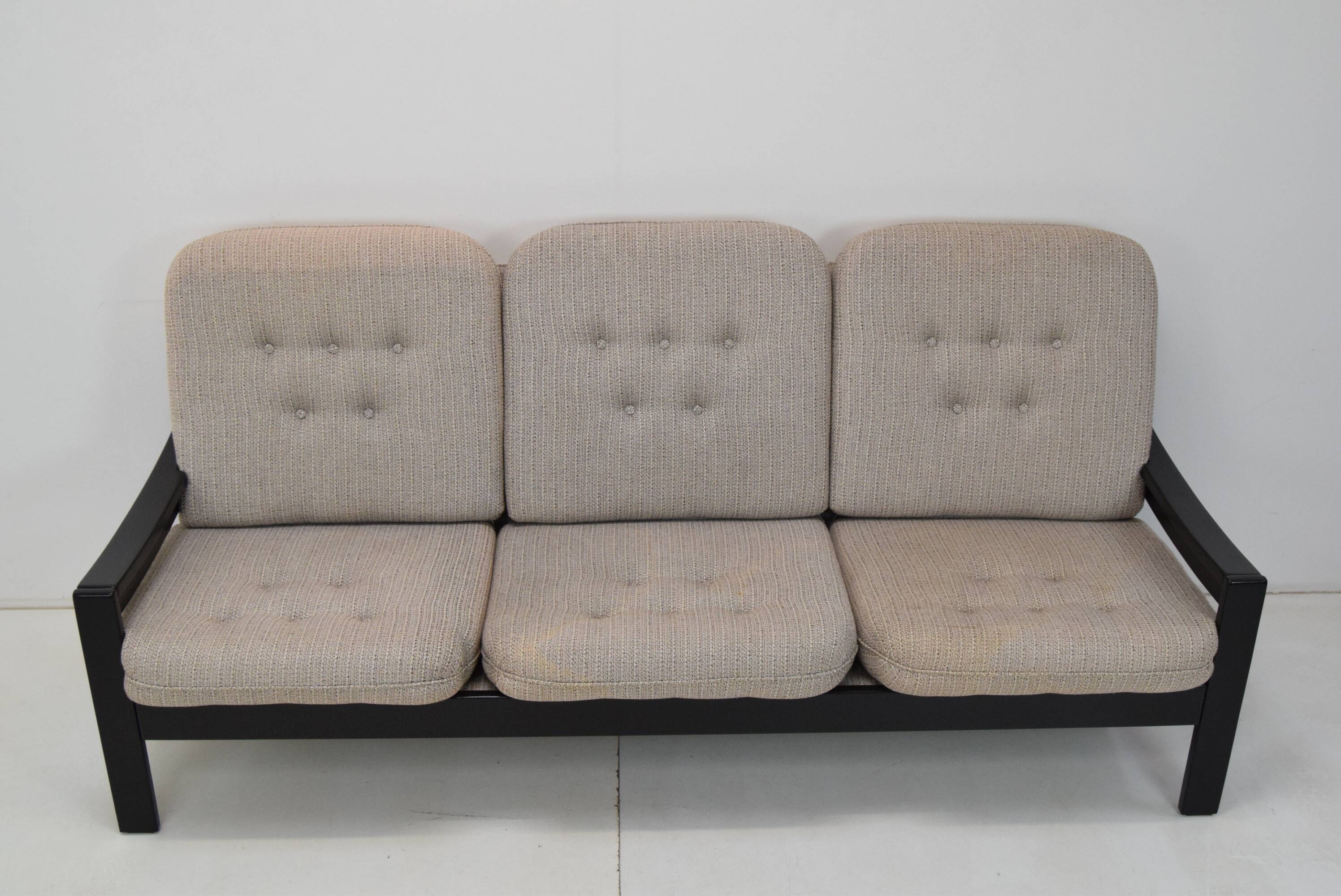 Three seater sofa/leda lux,1980's.