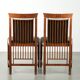 Art Deco design set consisting of a dining table and dining chairs
