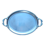 Vintage stainless steel tray by Jean Couzon