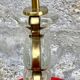 Glass Desk Lamp with Baguès House Urns, 1950s vintage