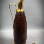 Aldo Tura - Vintage wood and brass pitcher - Italy, circa 1950