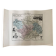 Old map of the department of Aube – Troyes – around 1850