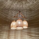 Wicker and Bamboo Cascading Lamp
