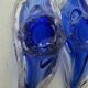 Set of 2 blue glass bowls in the style of Murano - Handmade