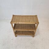 Italian Bamboo and Rattan Credenza, 1970s
