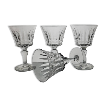 4 verres à vin cristal Baccarat Piccadilly