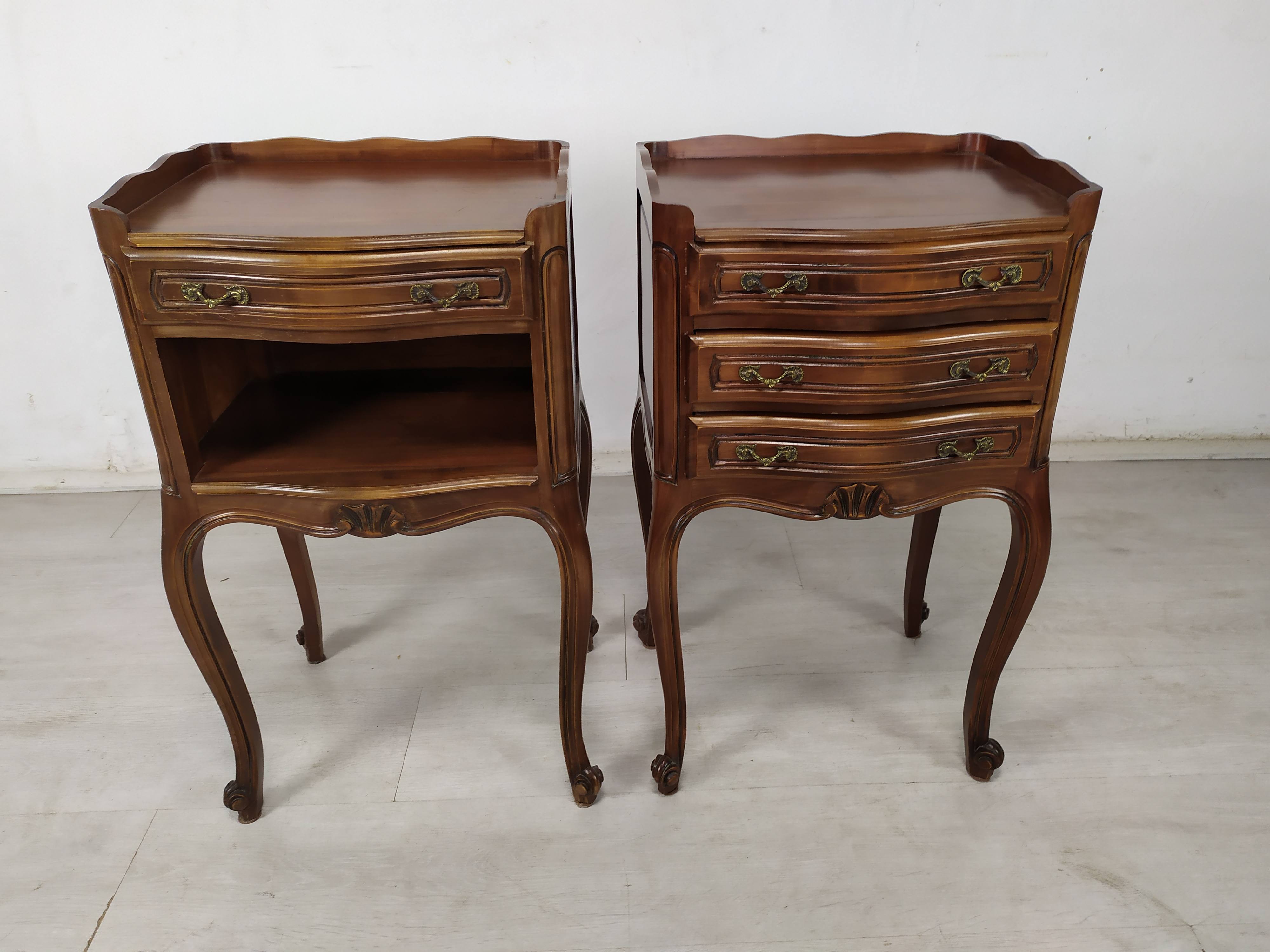 Pair of Louis XV style bedside tables