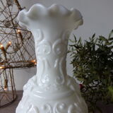 White opaline vase