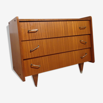 Chest of drawers vintage from the 60s in light wood