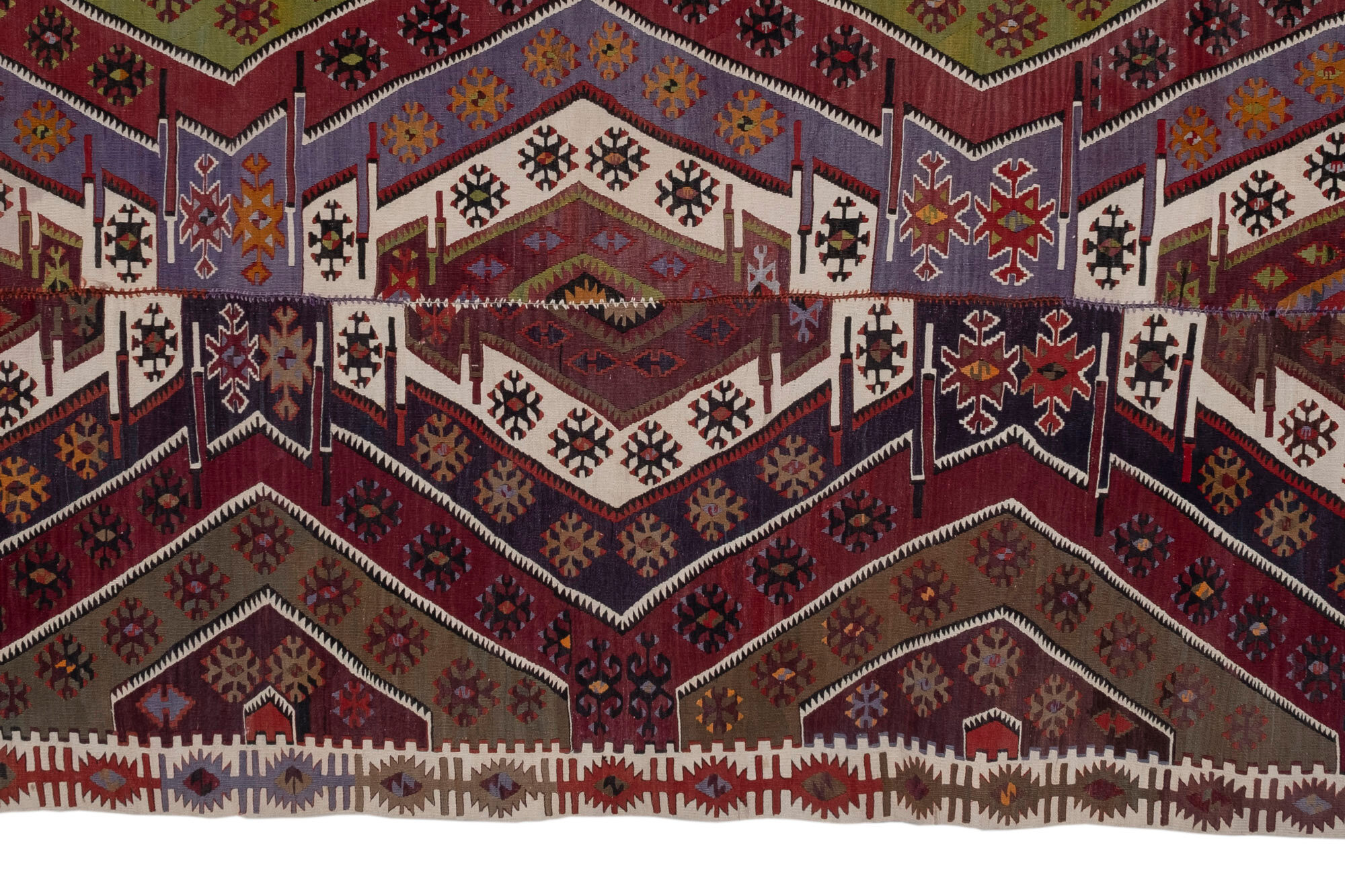 Turkish Kayseri Kilim Rug 173 x 403 cm
