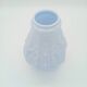Art Deco Opaline Vase Blue Pastel Glass Pine Cone Decoration France 1930s